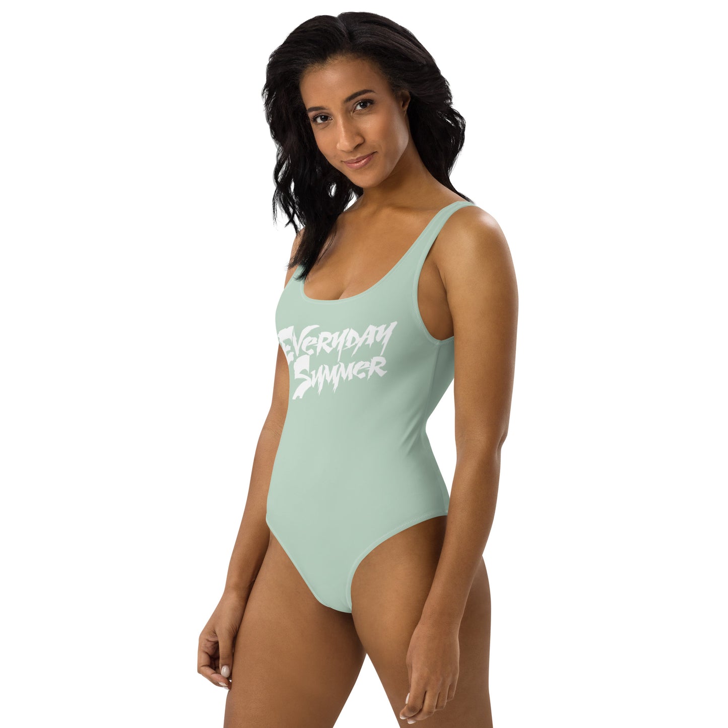 Minted Waves One-Piece Everyday Summer Swimsuit