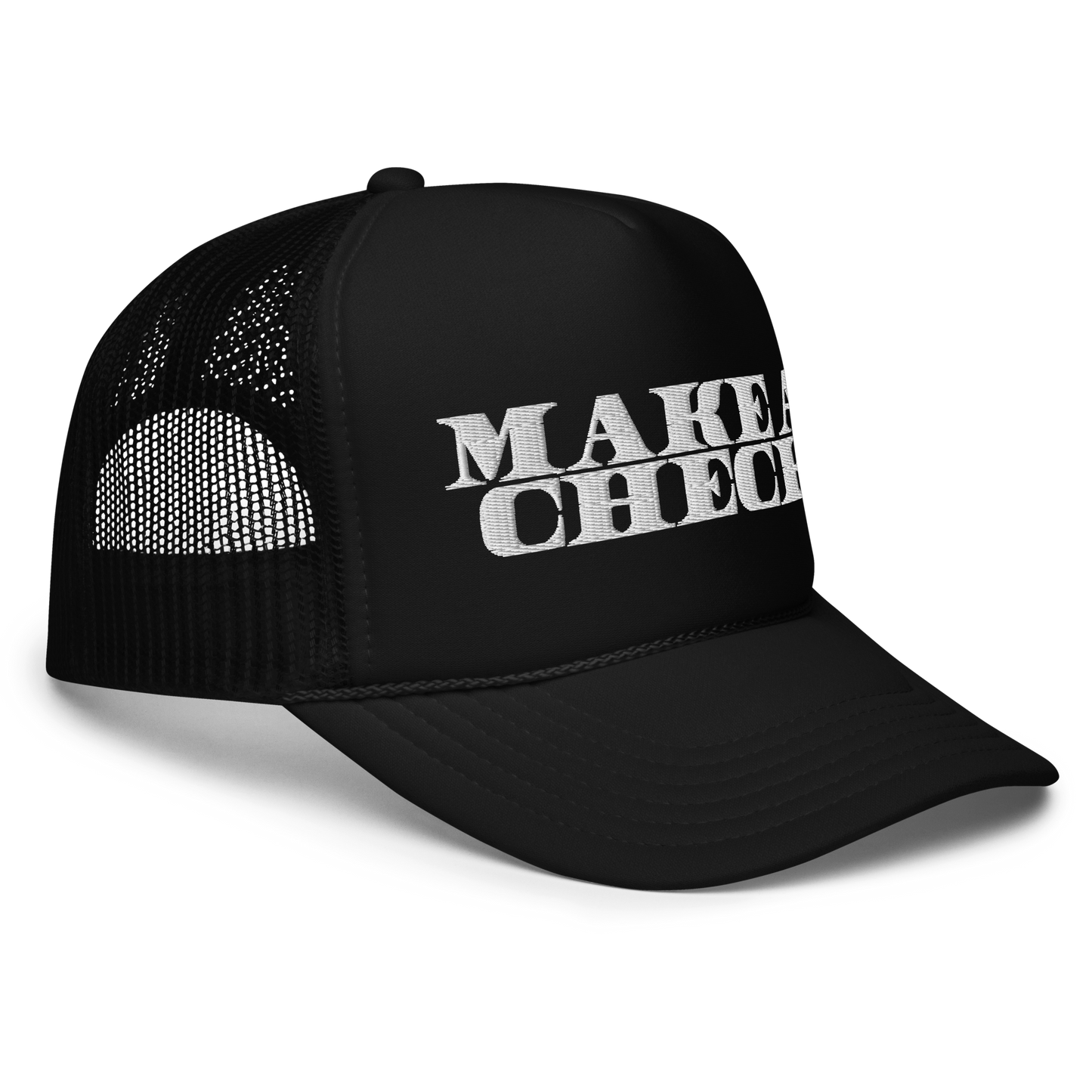 Make A Check Foam Trucker Hat