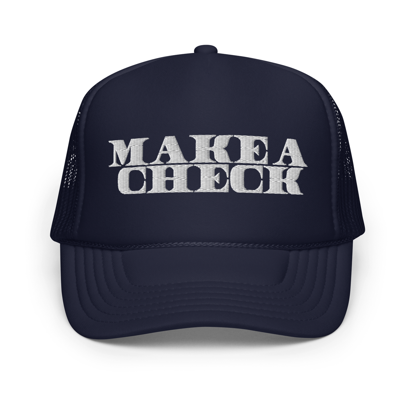 Make A Check Foam Trucker Hat