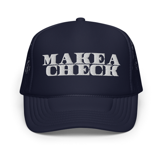 Make A Check Foam Trucker Hat