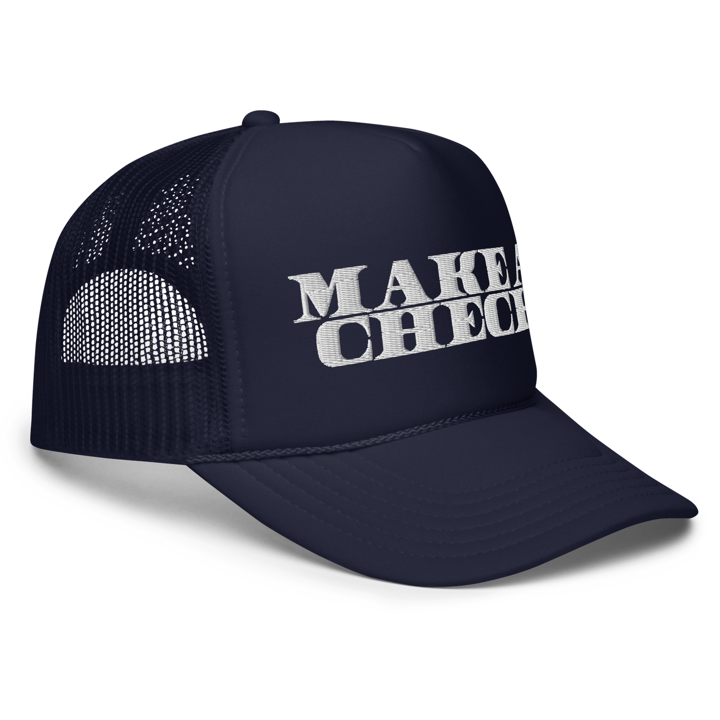 Make A Check Foam Trucker Hat