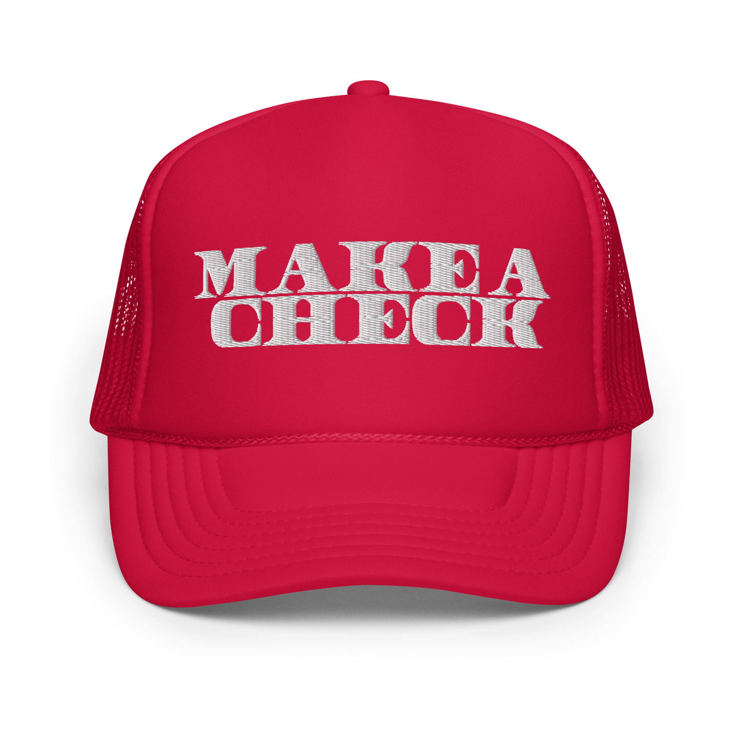 Make A Check Foam Trucker Hat
