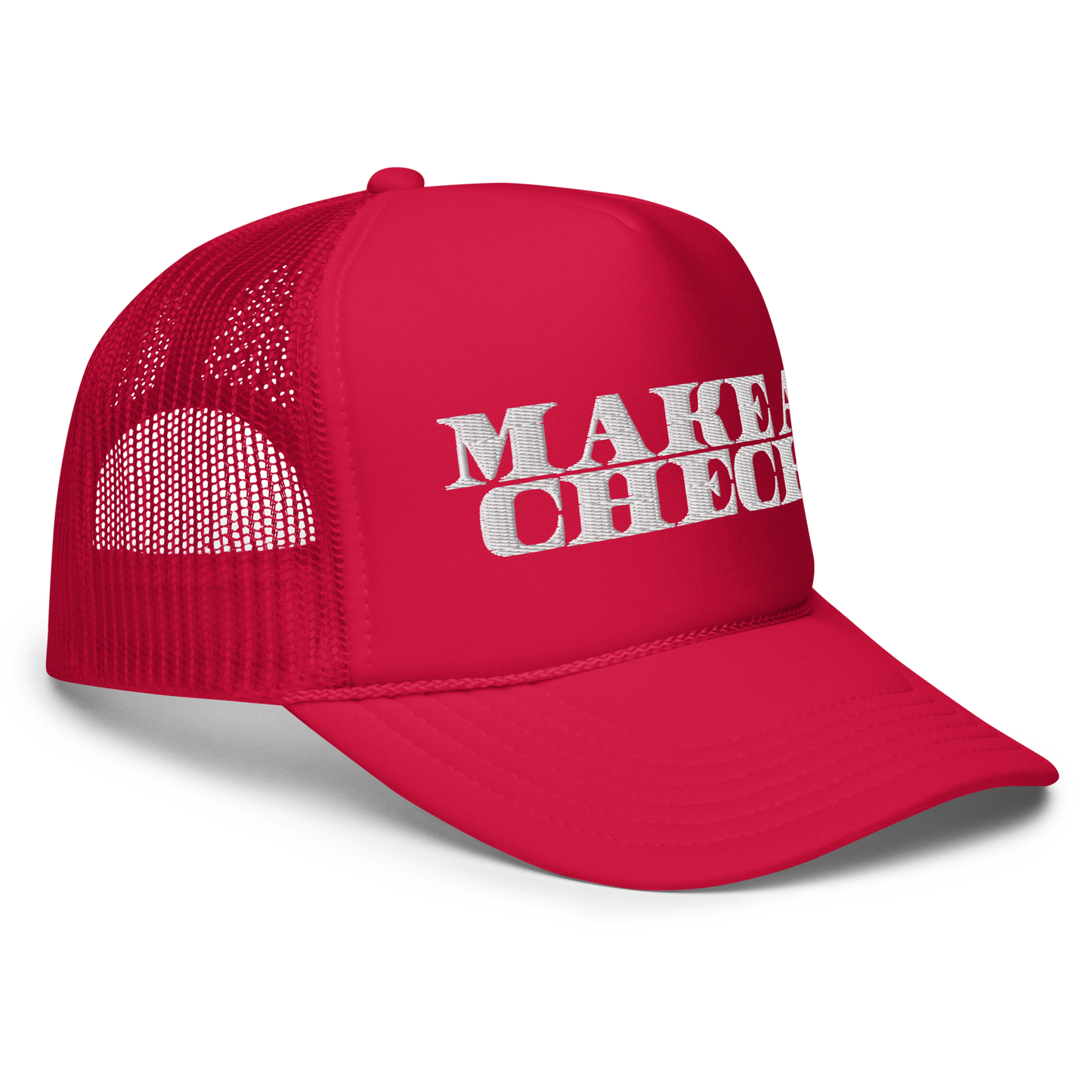 Make A Check Foam Trucker Hat