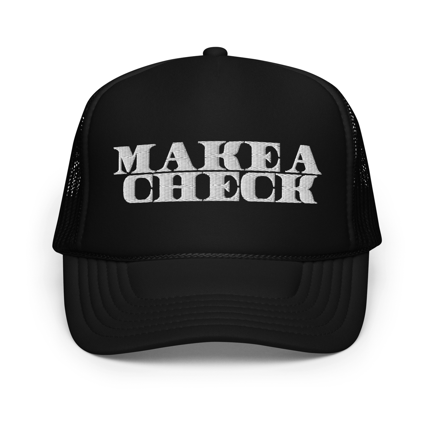 Make A Check Foam Trucker Hat